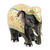 Gold-accented wood statuette, 'Golden Robe' - Hand Carved Kadam Wood and Gold Leaf Elephant Statuette (image 2b) thumbail
