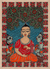 Madhubani painting, 'Teachings of Buddha' - Madhubani Folk Painting on Handmade Paper thumbail