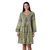 Embroidered cotton tunic dress, 'Cool Green' - Screen Printed Embroidered Cotton Dress (image 2c) thumbail