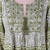 Embroidered cotton tunic dress, 'Cool Green' - Screen Printed Embroidered Cotton Dress (image 2g) thumbail