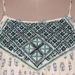 Embroidered sundress, 'Corfu Seas' - Embroidered Viscose Floral Motif Maxi Dress