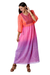 Embellished cotton maxi dress, 'Jaipur Spice Garden' - Embroidered Tie-Dyed Cotton Empire Waist Dress (image 2a) thumbail