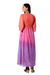 Embellished cotton maxi dress, 'Jaipur Spice Garden' - Embroidered Tie-Dyed Cotton Empire Waist Dress (image 2d) thumbail