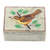 Hand painted decorative soapstone box, 'Lost and Found' - Hand Painted Decorative Soapstone Bird Box