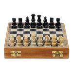 Soapstone chess set, 'Intellectual Challenge' - Hand Crafted Soapstone Chess Set