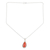 Carnelian pendant necklace, 'Energizing Orange' - Sterling Silver and Citrine Pendant Necklace (image 2d) thumbail