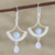 Larimar and rainbow moonstone dangle earrings, 'Sky Chandelier' - Larimar and Rainbow Moonstone Dangle Earrings (image 2) thumbail
