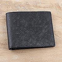 Men's leather wallet, 'Constant Companion'