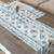 Cotton table linen set, 'Sea Diamonds' (set for 4) - Fringed Cotton Table Linen Set (Set for 4) (image 2b) thumbail