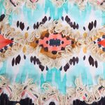 Cotton table linen set, 'Sunset Shores' (set for 4) - Geometric-Patterned Cotton Table Linen Set (Set for 4)