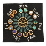 Gemstone stud earrings, 'Daily Glamour' (set of 7) - Gold-Plated Multi-Gemstone Stud Earrings (Set of 7)