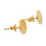 Gold-plated stud earrings, 'Golden Companion' - Gold-Plated Sterling Silver Stud Earrings