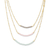 Gold-plated chalcedony and rose quartz pendant necklace, 'Color Vibration' - Gold-Plated Chalcedony and Rose Quartz Pendant Necklace