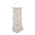 Macrame cotton wall hanging, 'Cascading Delight' - Hand Crafted Macrame Cotton Wall Hanging (image 2a) thumbail