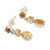 Citrine dangle earrings, 'Sun Sparkle' - Sterling Silver and Citrine Dangle Earrings (image 2c) thumbail