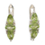 Peridot drop earrings, 'Spring Sparkle' - Peridot and Sterling Silver Drop Earrings
