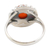 Carnelian cocktail ring, 'Orange Day' - Sterling Silver and Carnelian Cocktail Ring (image 2d) thumbail