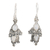 Rainbow moonstone dangle earrings, 'Misty Loch' - Sterling Silver and Rainbow Moonstone Dangle Earrings
