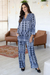 Viscose pants, 'Mughal Blue' - Floral-Patterned Viscose Pants from India (image 2b) thumbail