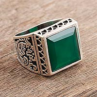 Featured review for Mens onyx cocktail ring, High Summer