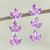 Rhodium-plated amethyst drop earrings, 'Violet Leaves' - Rhodium-Plated Sterling Silver Amethyst Earrings (image 2) thumbail