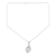 Blue topaz and cubic zirconia pendant necklace, 'Future Tense' - Blue Topaz and Cubic Zirconia Pendant Necklace (image 2d) thumbail