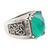 Men's onyx cocktail ring, 'Water Vision' - Handmade Men's Green Onyx Cocktail Ring (image 2d) thumbail