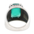 Men's onyx cocktail ring, 'Water Vision' - Handmade Men's Green Onyx Cocktail Ring