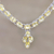 Rhodium-plated citrine pendant necklace, 'Cheerful Music' - Rhodium-Plated Sterling Silver Citrine Pendant Necklace (image 2) thumbail