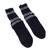 Hand-knit slipper style socks, 'Midnight Frost' - Hand-Knit Midnight Blue Thick Slipper Style Socks from India (image 2h) thumbail
