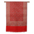 Jacquard wool shawl, 'Paisley Garden in Red' - Jacquard Floral and Paisley Motif Wool Shawl (image 2c) thumbail