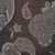 Bufanda de lana jacquard - Bufanda gris de lana con estampado de paisley