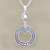 Cultured pearl pendant necklace, 'Whispered Voices' - Cultured Pearl and Sterling Silver Pendant Necklace