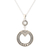Cultured pearl pendant necklace, 'Whispered Voices' - Cultured Pearl and Sterling Silver Pendant Necklace