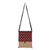 Cotton and jute sling bag, 'Swift Morning' - Screen-Printed Cotton and Jute Sling Bag