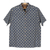 Men's cotton shirt, 'Floral Labyrinth in Midnight' - Men's Screen Printed Cotton Shirt (image 2a) thumbail