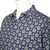 Men's cotton shirt, 'Floral Labyrinth in Midnight' - Men's Screen Printed Cotton Shirt (image 2i) thumbail