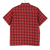 Men's cotton shirt, 'Floral Labyrinth in Red' - Men's Short-Sleeved Cotton Shirt from India (image 2d) thumbail
