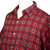 Men's cotton shirt, 'Floral Labyrinth in Red' - Men's Short-Sleeved Cotton Shirt from India (image 2i) thumbail