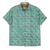 Men's cotton shirt, 'Aqua Lotus' - Men's Button-Up Cotton Shirt from India thumbail