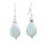 Larimar dangle earrings, 'Quench' - Larimar and Sterling Silver Dangle Earrings