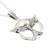Halskette mit Anhänger aus Sterlingsilber - Halskette mit Adleranhänger aus Sterlingsilber