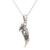 Halskette mit Anhänger aus Sterlingsilber - Halskette mit Drachenanhänger aus Sterlingsilber