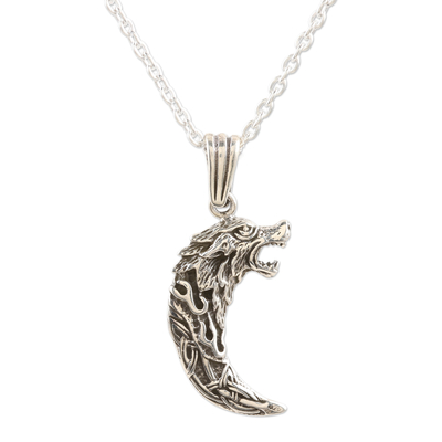 Hand Crafted Sterling Silver Dragon Necklace