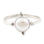 Cultured pearl single stone ring, 'Moon Delight' - Cultured Pearl and Sterling Silver Single Stone Ring thumbail