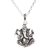 Sterling silver pendant necklace, 'Sitting Ganesha' - Sterling Silver Ganesha Pendant Necklace