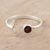 Garnet wrap ring, 'Mermaid Tail' - Garnet and Sterling Silver Mermaid Tale Ring (image 2b) thumbail