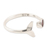 Garnet wrap ring, 'Mermaid Tail' - Garnet and Sterling Silver Mermaid Tale Ring (image 2c) thumbail