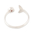 Garnet wrap ring, 'Mermaid Tail' - Garnet and Sterling Silver Mermaid Tale Ring (image 2d) thumbail