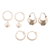 Sterling silver hoop earrings, 'Dancing Barefoot' (set of 3) - Handmade Sterling Silver Hoop Earrings thumbail